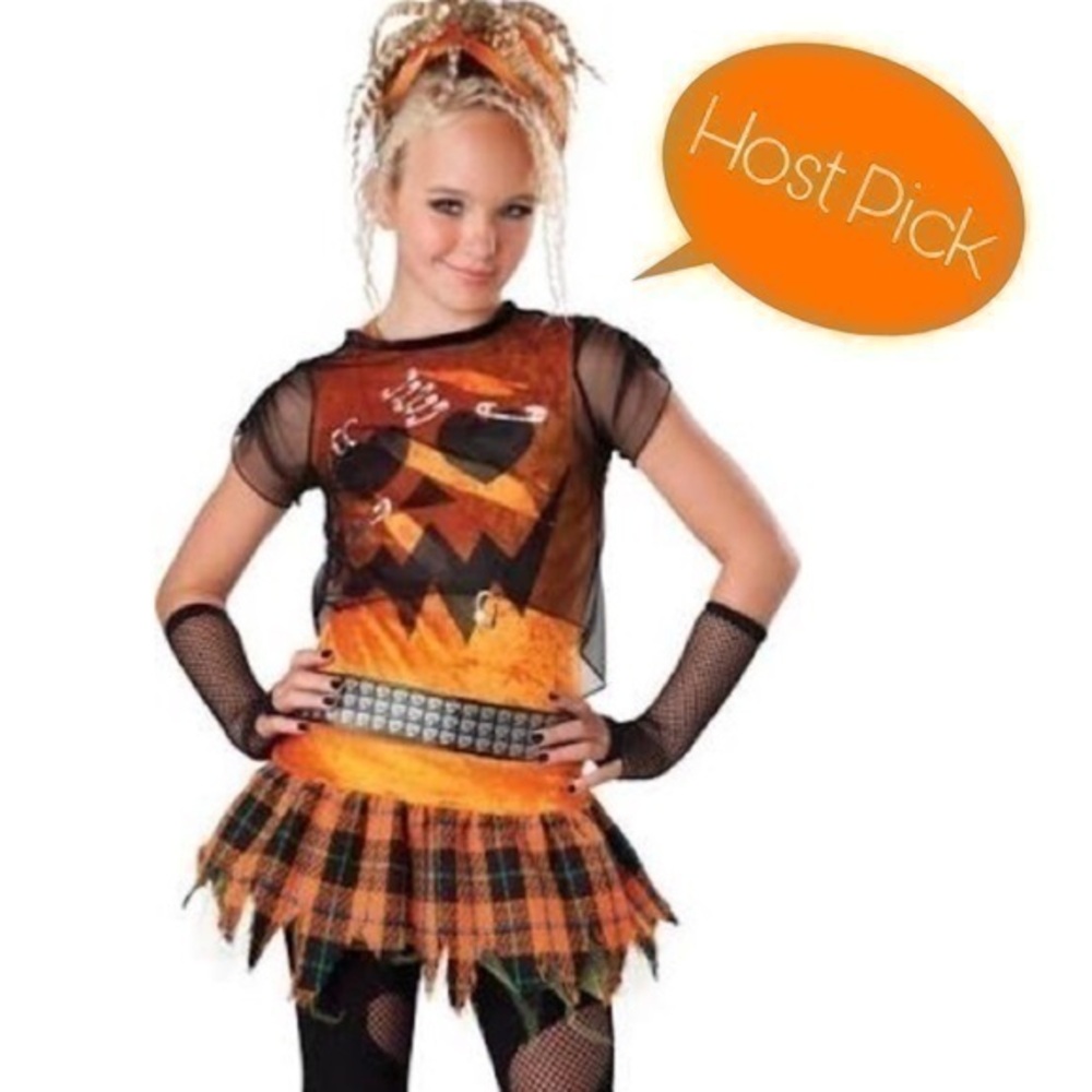 Girls size medium 10-12 Punk ‘N punk pumpkin